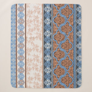 Boho Floral Streifen: Ethnische Nahtlose Sammlung Sherpadecke