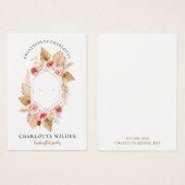 Boho Floral Stud Earring Jewelry (Vorne & Hinten)