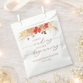 Boho Floral | Sweet Ending New Begin Wedding Geschenktütchen (Ausgeschnitten)