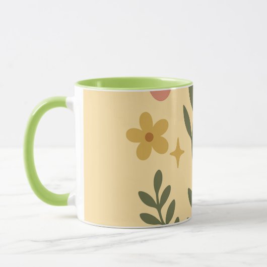 Boho Floral Tasse (Links)