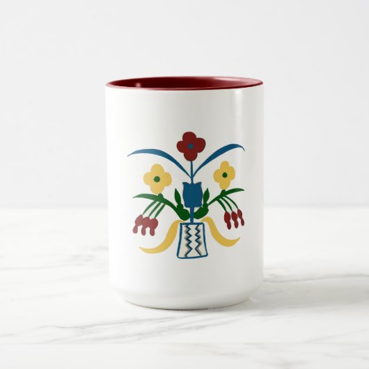 Boho Floral Tasse | Handgezeichnete Vibes (Zentrum)