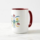 Boho Floral Tasse | Handgezeichnete Vibes (VorderseiteRechts)