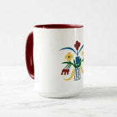Boho Floral Tasse | Handgezeichnete Vibes (Vorderseite Links)