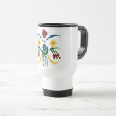 Boho Floral Tasse | Handgezeichnete Vibes (VorderseiteRechts)