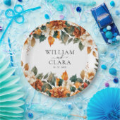 Boho Floral Terracotta Pappteller (Party)