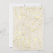 Boho Floral Terracotta Wedding Einladung (Rückseite)