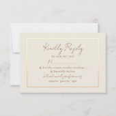 Boho Floral Terracotta Wedding RSVP Karte (Vorderseite)