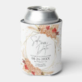 Boho Floral | Terracotta Wedding Save the Date Dosenkühler (Kanne Vorderseite)