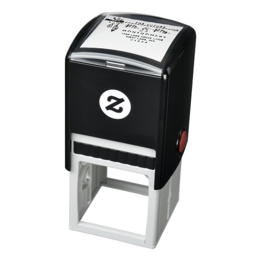 Boho Floral The Future Mr. & Mrs. Rücksendeadresse Permastempel (Produkt)