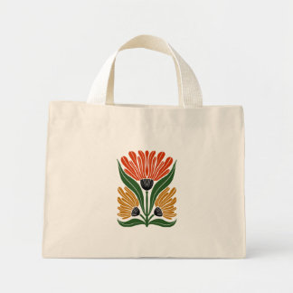 🌸 Boho Floral Tote Bag - Carry Nature's Beauty Mini Stoffbeutel