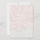 Boho Floral Travelling Miss an Mrs. Brautparty Einladung (Rückseite)