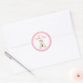 Boho Floral Tribal Teepee Wild 1 1. Geburtstag Runder Aufkleber (Umschlag)