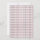 Boho Floral Twin Girls Babydusche Einladung (Rückseite)