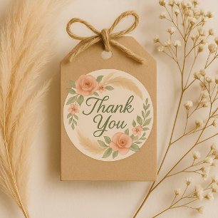 Boho Floral Vielen Dank Baby Shooting Sticker - Sa
