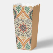 Boho Floral & Warm Sand Gastgeschenk Box Geschenkschachtel (Rückseite)