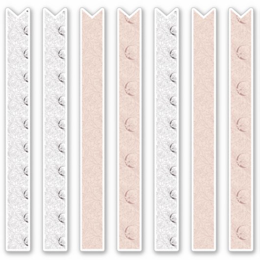 Boho Floral Washi Tape Planner Aufkleber (Vorderseite)