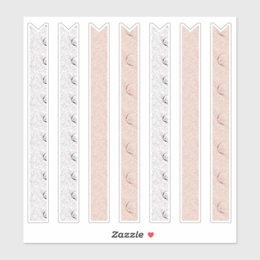 Boho Floral Washi Tape Planner Aufkleber (Blatt)