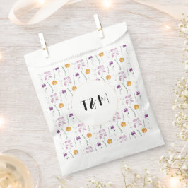 Boho Floral Watercolor Hochzeiten in Fairy Garden Geschenktütchen