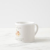 Boho Floral Watercolor Lehrer Vielen Dank Espressotasse (Vorderseite Rechts)