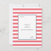 Boho Floral Watercolor Rote Rosen | Bridesmaid Einladung (Rückseite)