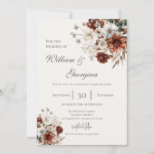 Boho floral wedding einladung (Vorderseite)