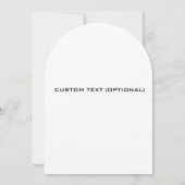 Boho Floral Wedding Einladung, maßgeschneidert Einladung (Rückseite)