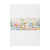 Boho Floral Wedding Einladungsbanderole (Rückseitenbeispiel)