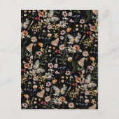 Boho Floral Wedding Enclosure Card Begleitkarte (Rückseite)