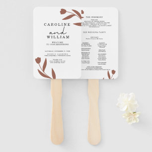 Boho Floral Wedding Fächer