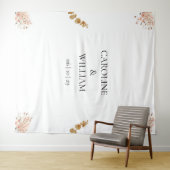 Boho Floral Wedding Foto Booth Backdropps Wandteppich (Beispiel (Horizontal))