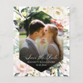 Boho Floral Wedding Foto QR-Code Speichern Sie die (Vorderseite)