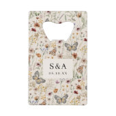 Boho Floral Wedding Geldbeutel Flaschenöffner (Vorderseite)