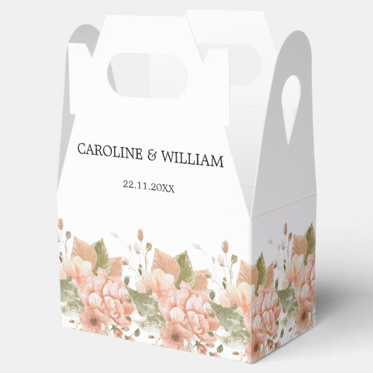 Boho Floral Wedding Geschenkschachtel (Geöffnet)