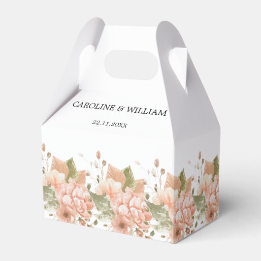 Boho Floral Wedding Geschenkschachtel (Vorderseite)