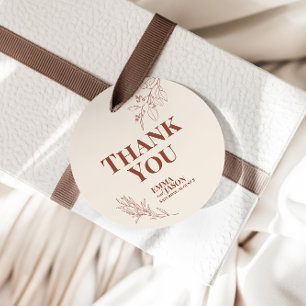 Boho Floral Wedding Gift Tags Geschenkanhänger
