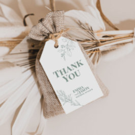 Boho Floral Wedding Gift Tags Geschenkanhänger