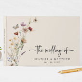 Boho Floral Wedding Guest Book Gästebuch