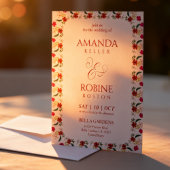 Boho Floral Wedding Invitation Einladung