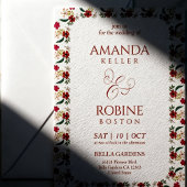 Boho Floral Wedding Invitation Einladung