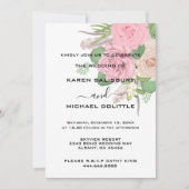 Boho Floral Wedding Invite - Bearbeitbare Vorlage (Vorderseite)