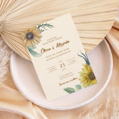 Boho Floral Wedding Invite Einladung