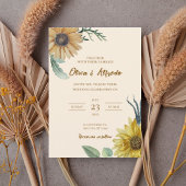 Boho Floral Wedding Invite Einladung