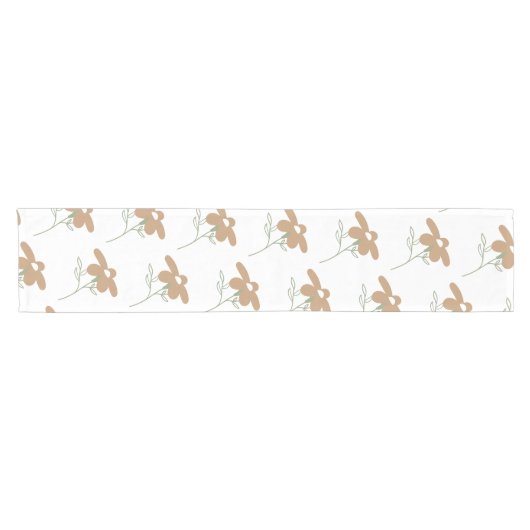 Boho Floral Wedding Kurzer Tischläufer (Horizontal)