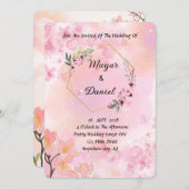 Boho Floral Wedding laden diese Saison ein Einladung (Vorne/Hinten)