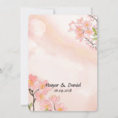 Boho Floral Wedding laden diese Saison ein Einladung (Rückseite)