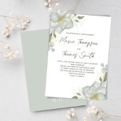 Boho Floral Wedding Magnolia Elegante Einladung