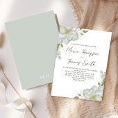 Boho Floral Wedding Magnolia Elegante Einladung