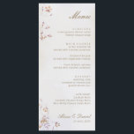 Boho Floral Wedding Menu Card Menükarte<br><div class="desc">Diese Boho Floral Wedding Menu Card bietet solide Wildblumen, Skriptnamen und klassische Schriftart-Typen. Die Frühlingsfloralen machen das zu einem Böhmen. Ideal für eine Vintag inspiriert Hochzeit, eine Gartenhochzeit im Freien oder eine klassische, zeitlose Hochzeit. Klicken Sie auf die Schaltfläche Personalisieren, um die Details dieses Designs anzupassen. Finden Sie passende Artikel...</div>