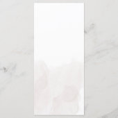 Boho Floral Wedding Menu Menükarte (Rückseite)