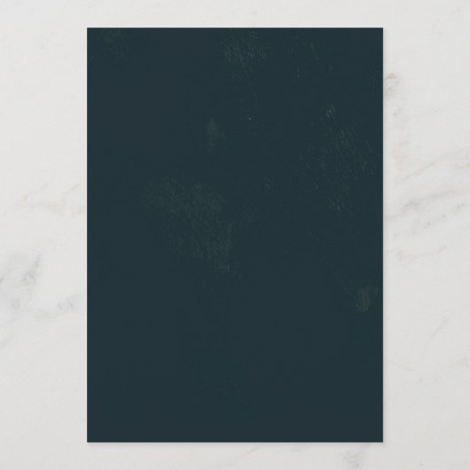 Boho Floral Wedding Menükarte (Rückseite)